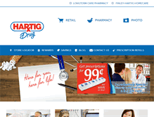 Tablet Screenshot of hartigdrug.com